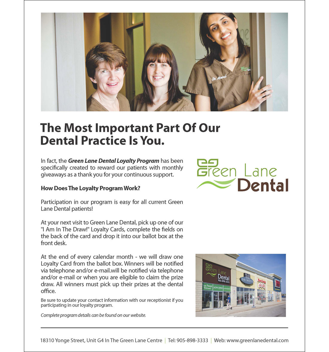 Green Lane Dental - Print Collateral