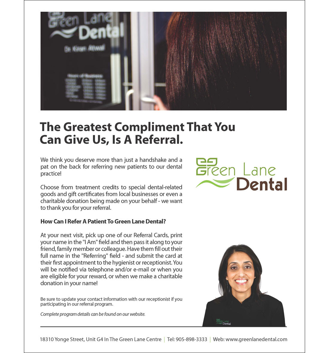 Green Lane Dental - Print Collateral