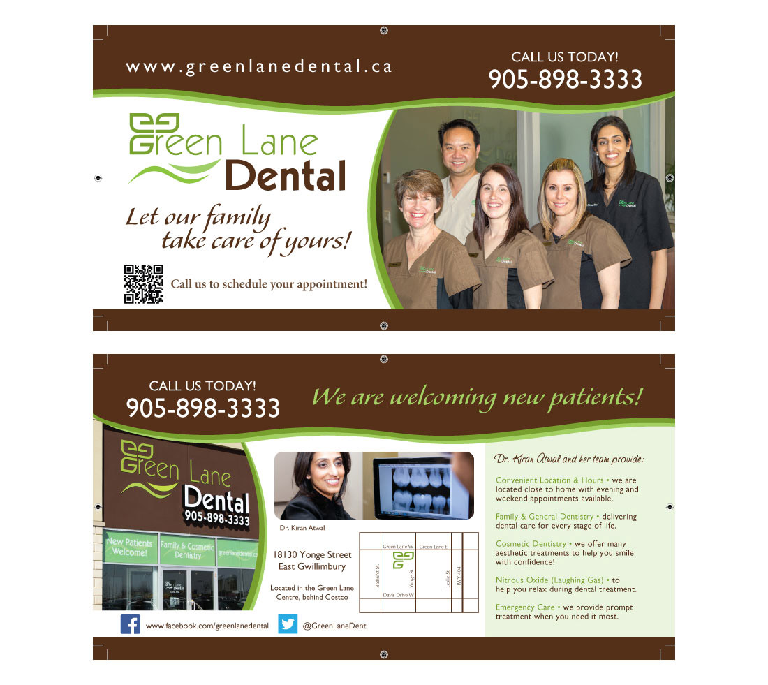 Green Lane Dental - Print Collateral