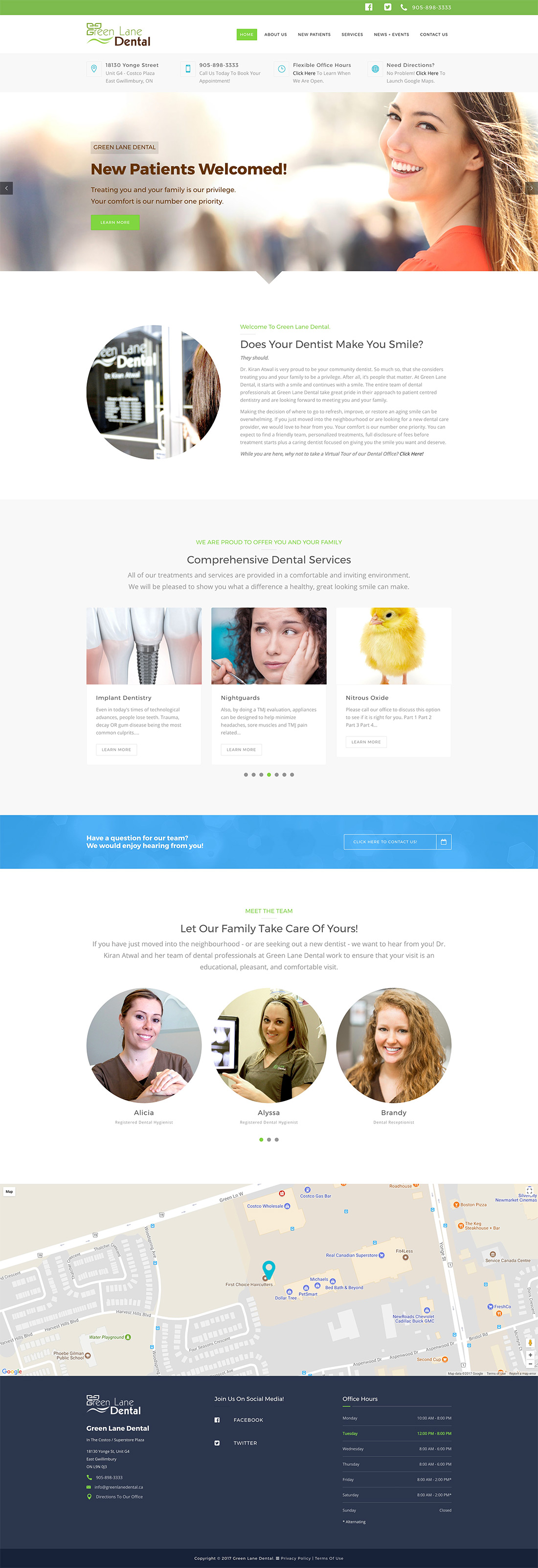 Green Lane Dental - Web Site
